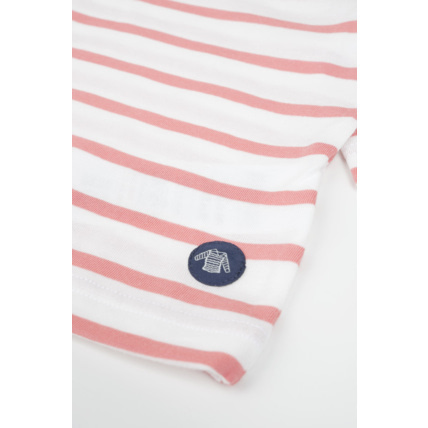 Avis Marinière "ma sirène" Baby - coton léger - Milk/Lantana ARMOR-LUX 5