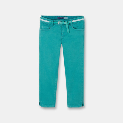 Avis Pantalon slim 3/4 bleu fille OKAIDI 1
