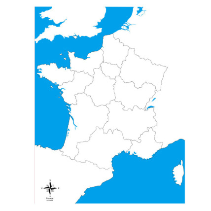 Avis Carte de la France vierge ambiance montessori 1