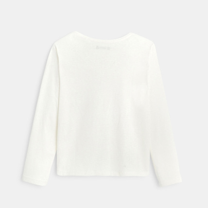 Avis T-shirt à message "I am proud today" blanc fille OKAIDI 4