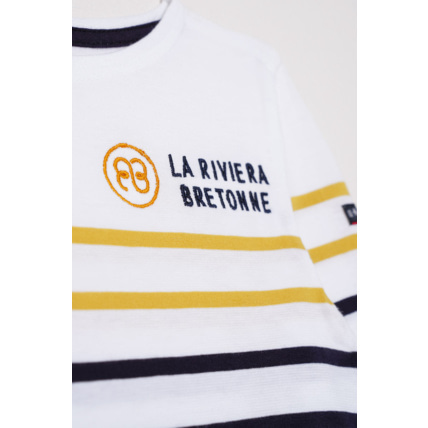 Avis Marinière La Riviera Bretonne - Blanc/Navire/Beehive ARMOR-LUX 3
