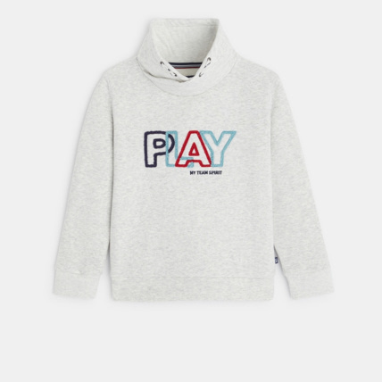 Avis Sweat-shirt à message gris garçon OKAIDI 2