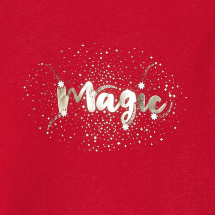 Avis Pyjama 2 pièces en jersey Magic rouge fille OKAIDI 3