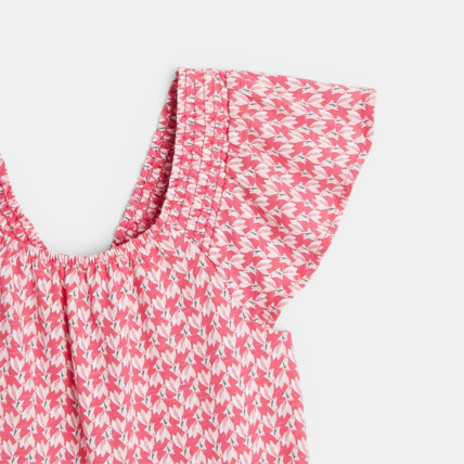 Avis Combishort en jersey imprimé rose fille OKAIDI 3