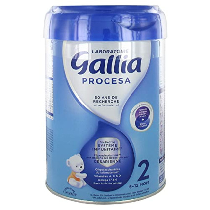 Avis Lait bébé Procesa 2ème Âge Laboratoire Gallia 1