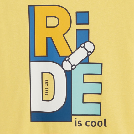 Avis T-shirt motif skate jaune garçon OKAIDI 2