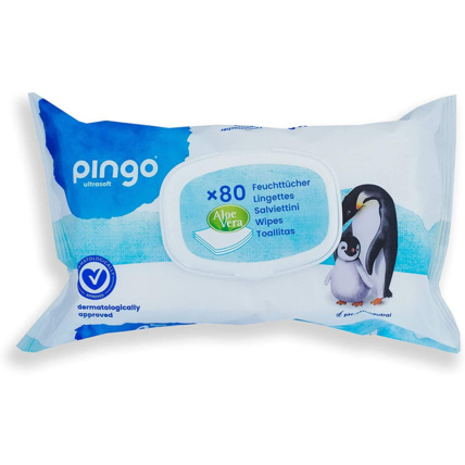 Avis Lingettes bébé aloe vera (x80) PINGO 1