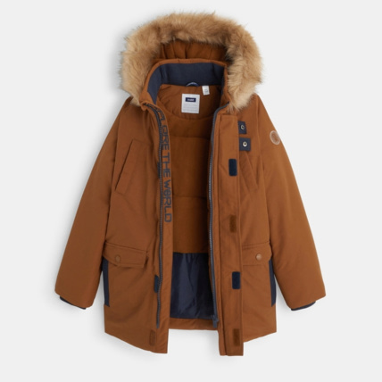 Avis Parka chaude à capuche beige garçon OKAIDI 3