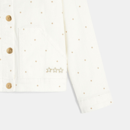Avis Veste en toile blanc fille OKAIDI 3
