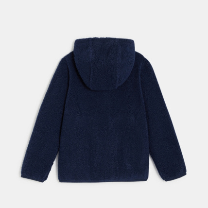 Avis Sweat-shirt à capuche en polaire sherpa bleu garçon OKAIDI 4