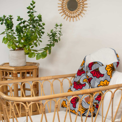 Avis Gigoteuse d'emmaillotage en coton, Wax Fleurs de mariage Sevira Kids 3