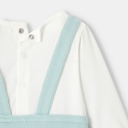 Avis Salopette en coton nid d'abeille avec t-shirt intégré naissance ABSORBA 6