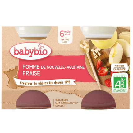 Avis Pots pomme de Nouvelle-Aquitaine Fraise Babybio 1