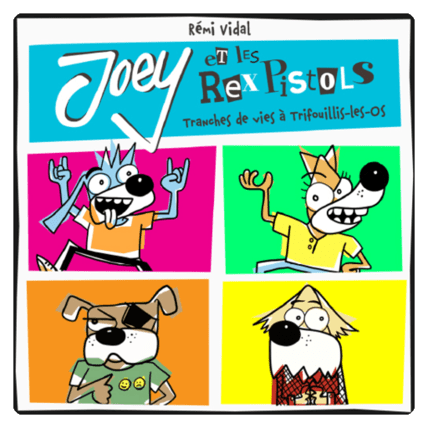 Avis Chansons pour enfant - Joey et les Rex Pistols - Tranches de vies à Trifouillis-les-Os lunii 1