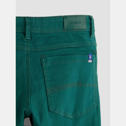 Avis Pantalon slim en toile vert garçon OKAIDI 3