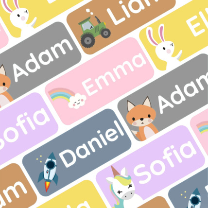 Avis 56 étiquettes thermocollantes personnalisées My Nametags 1