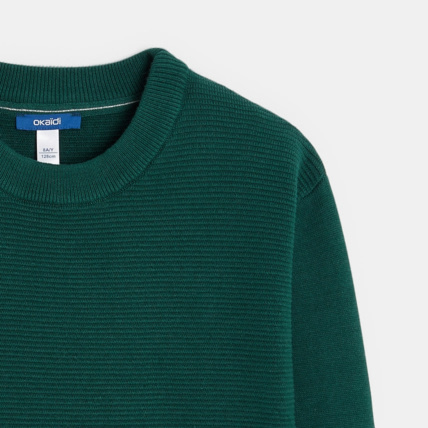 Avis Pull à poche kangourou vert garçon OKAIDI 2