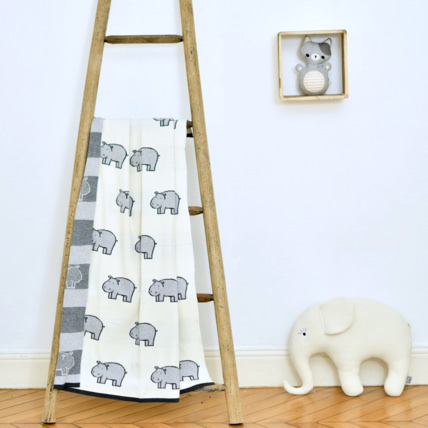 Avis Couverture plaid en coton bio, HIPPO Sevira Kids 8