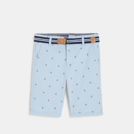Avis Bermuda en toile + ceinture bleu garçon OKAIDI 2