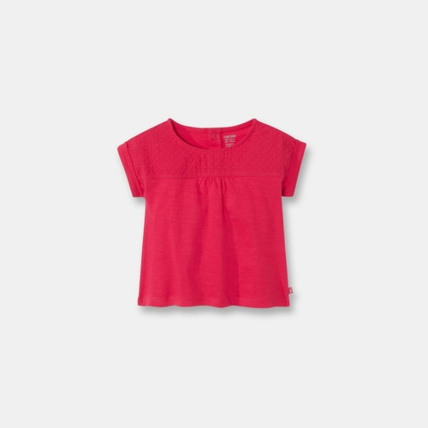 Avis T-shirt bimatière broderies anglaises OBAÏBI 1
