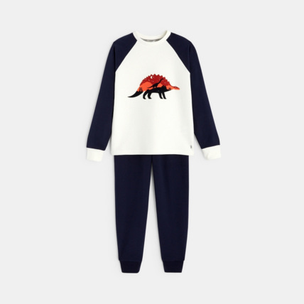 Avis Pyjama 2 pièces motif dinosaure blanc garçon OKAIDI 2