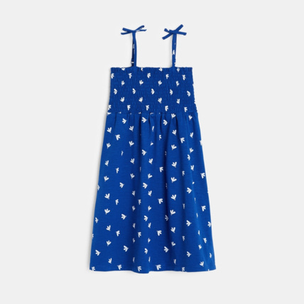 Avis Robe à smocks imprimée bleue fille OKAIDI 2