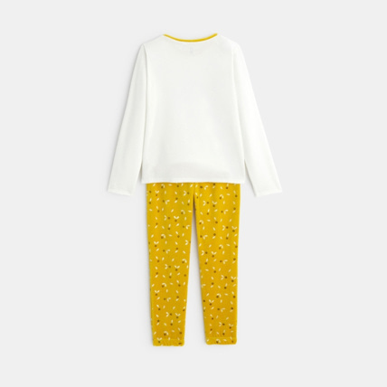 Avis Pyjama 2 pièces en velours motif chouette jaune fille OKAIDI 3