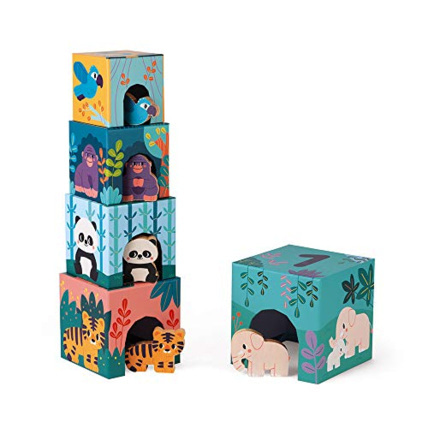 Avis Pyramide bébé en carton et figurines JANOD 1