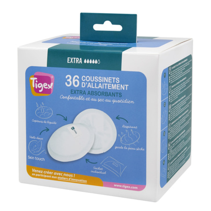Avis Coussinets d'allaitement extra absorbants Tigex 1