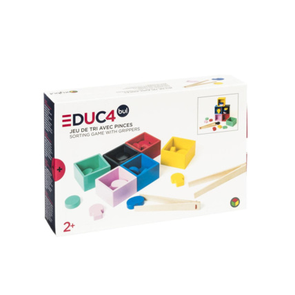 Avis Jeu de tri en bois avec pinces Oxybul 1