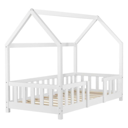 Avis Lit cabane maison avec barrière Selsey 1