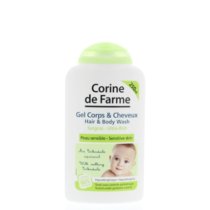 Avis Gel Lavant Surgras Corps et Cheveux au Calendula peau sensible CORINE DE FARME 1