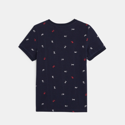 Avis T-shirt en coton piqué bleu garçon OKAIDI 3
