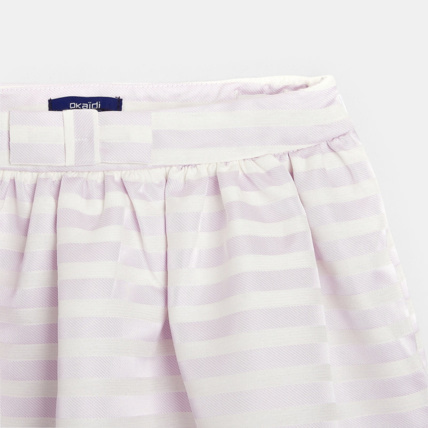 Avis Jupe rayé satinée évasée violette fille OKAIDI 3