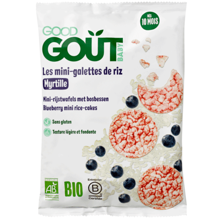 Avis Mini galettes de riz à la myrtille bio Good Goût 1