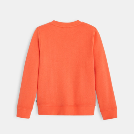 Avis Sweat uni à message orange garçon OKAIDI 3