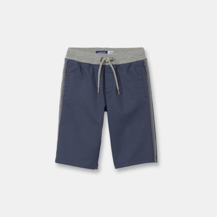 Avis Bermuda sportswear en toile bleu garçon OKAIDI 1