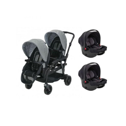 Poussette double parapluie graco top