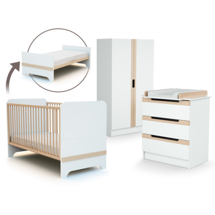 Avis Chambre bébé lit, commode à langer et armoire AT4 3