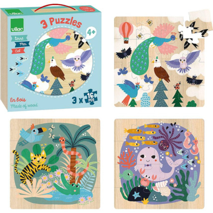 Avis 3 puzzles Terre Mer Ciel VILAC 2