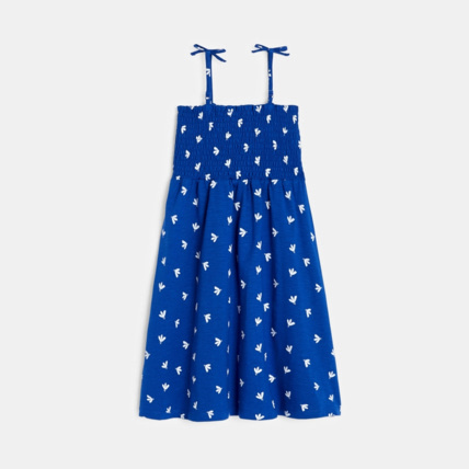 Avis Robe à smocks imprimée bleue fille OKAIDI 3