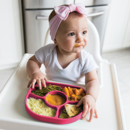 Avis Yümi- Assiette anti-dégât et cuillère en silicone Bblüv 2