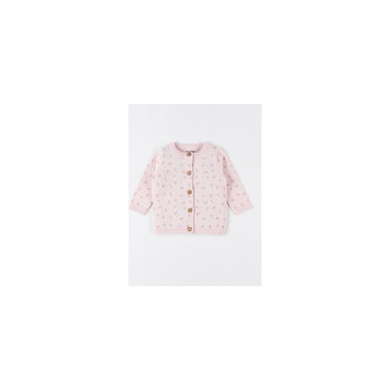 Avis Cardigan imprimé végétal en tricot bio fin NOUKIE'S 2