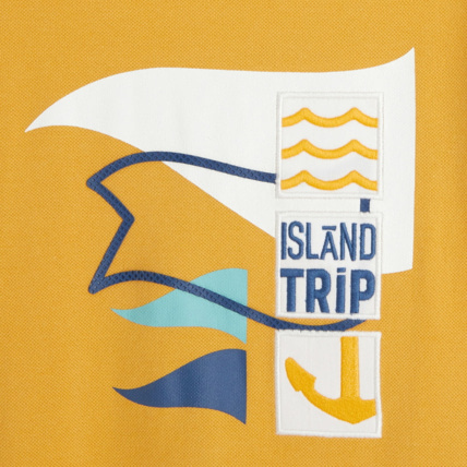 Avis T-shirt manches courtes à motif placé jaune garçon OKAIDI 2