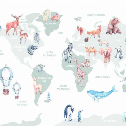 Avis Papier peint Nº128 - Carte du monde WELLPAPERS 3