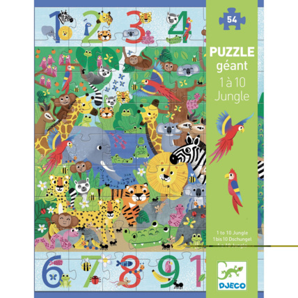 Avis Puzzle géant 1 à 10 Jungle DJECO 1