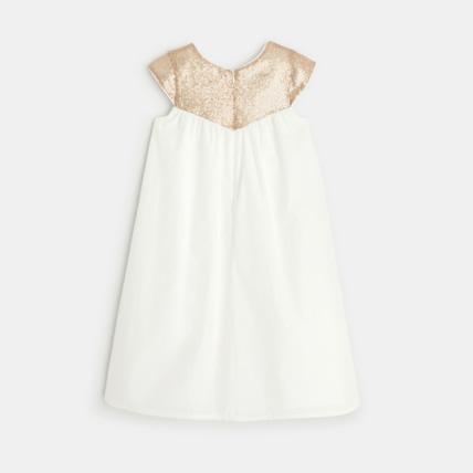 Robe de ceremonie a sequins beige fille OKAIDI Comparateur Avis Prix