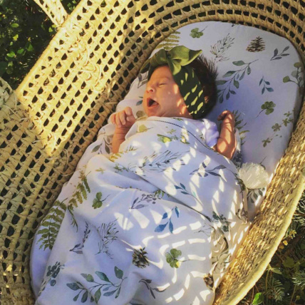 Avis Maxi lange couverture  à pompons en bambou, Natura Sevira Kids 2