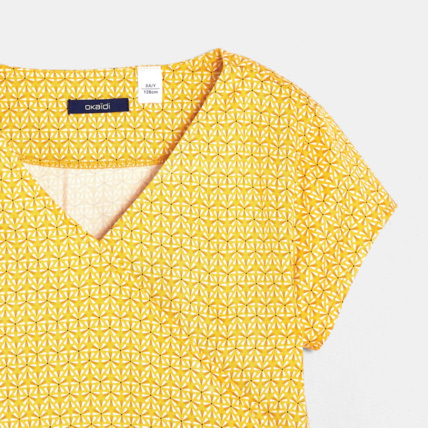 Avis Combi-short imprimé jaune fille OKAIDI 4