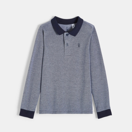 Avis Polo uni bleu garçon OKAIDI 1